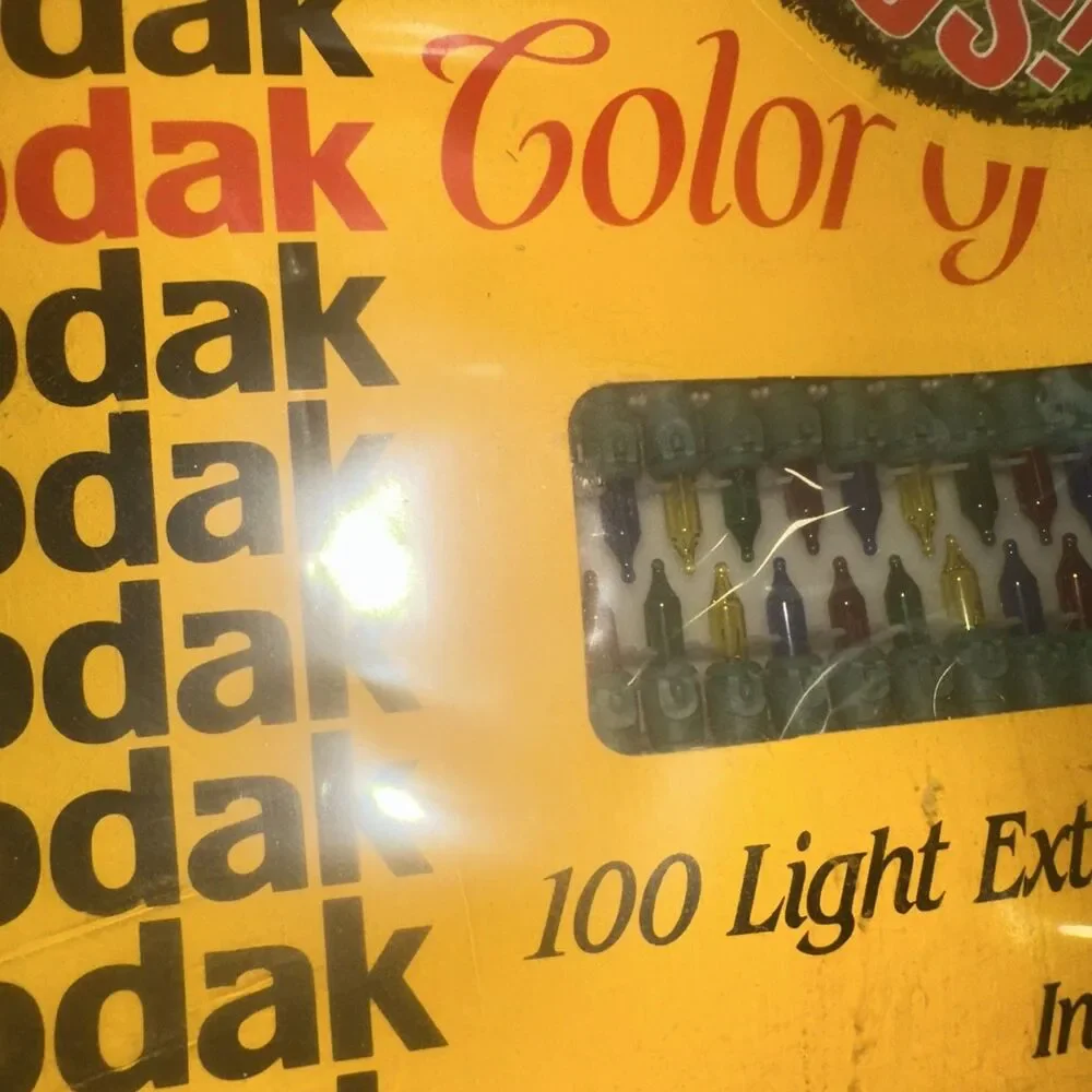 3 VTG NOS 1991 Kodak Color of Christmas Light Extra Bright Add-A-Set 200 Total